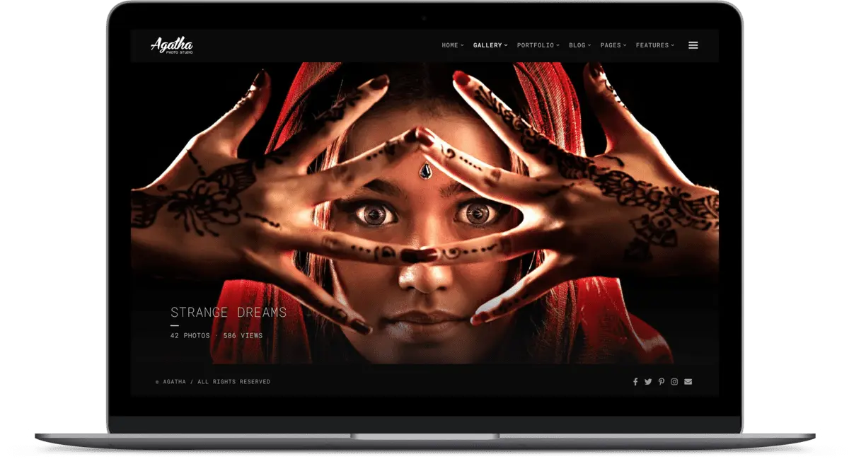 Agatha - Photography Portfoli HTML Website Template