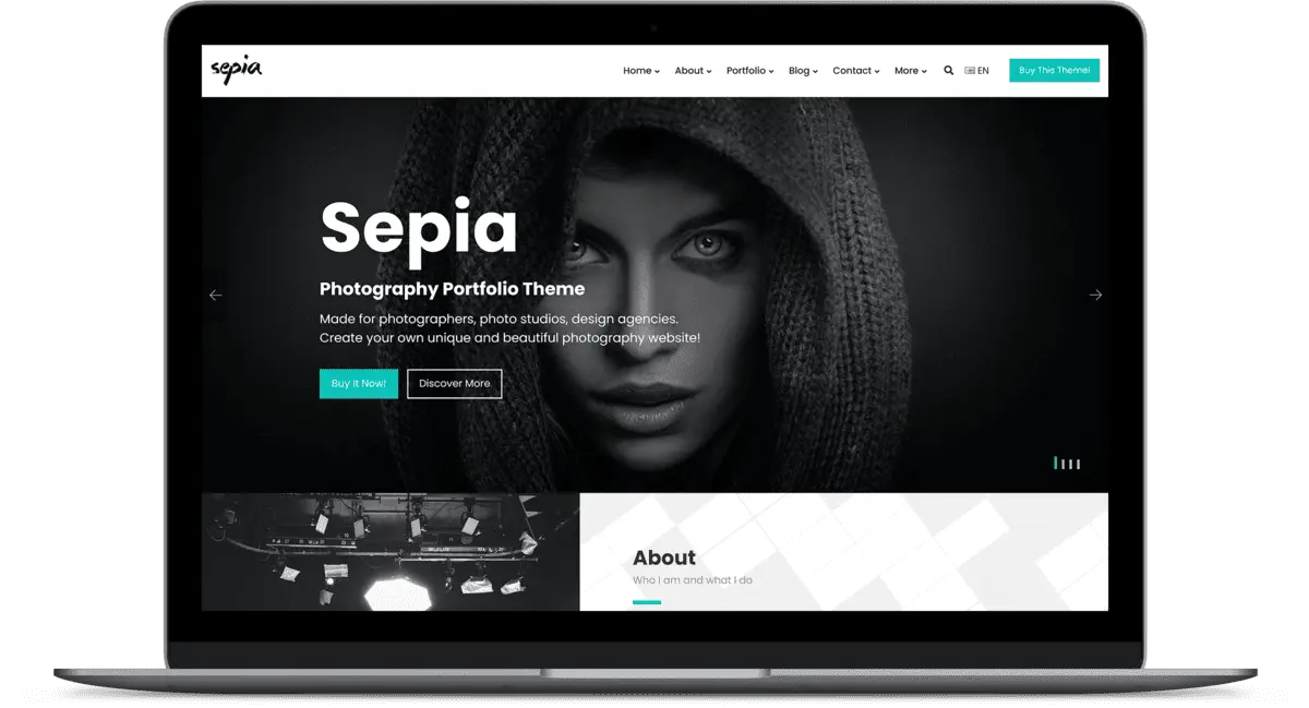 Sepia - Photography Portfolio HTML Website Template