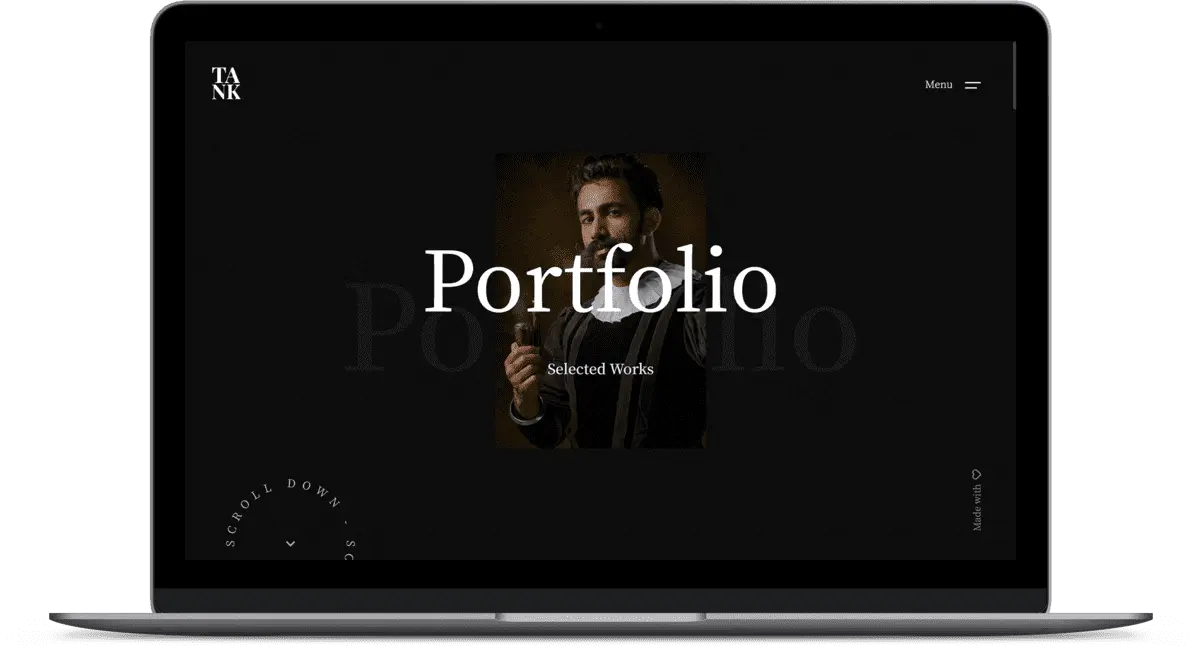 Tank - Creative Portfolio Showcase HTML Website Template