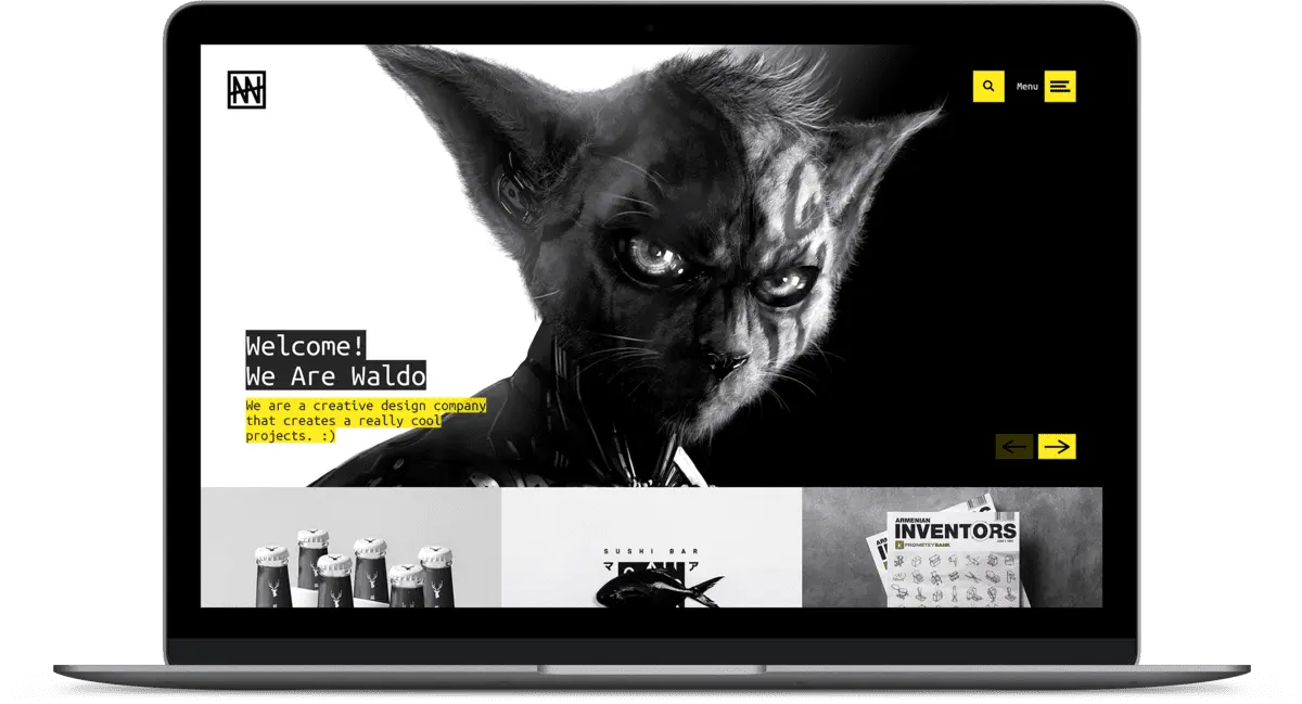 Waldo - Portfolio Showcase HTML Website Template